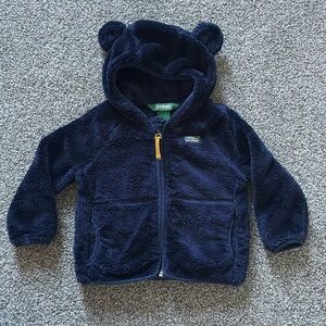LL Bean teddy fleece coat